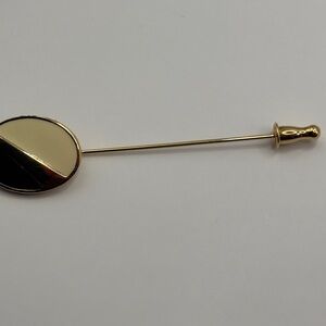 Monet Gold-Tone Oval Stick Pin